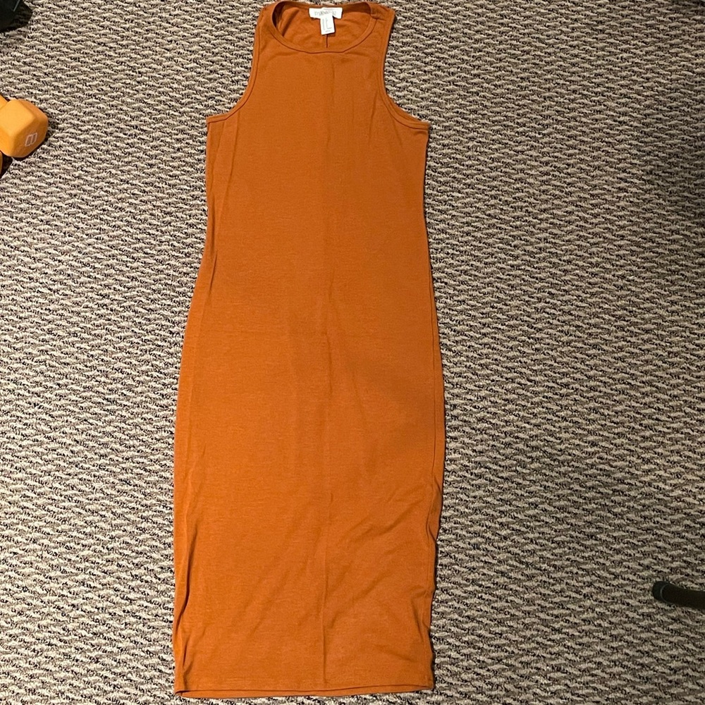 Forever 21 Rust Orange midi dress - Picture 4 of 4
